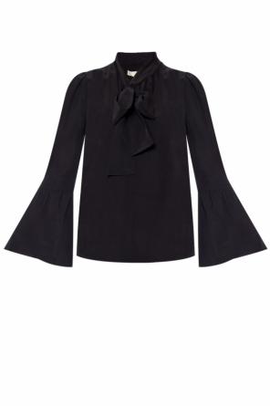 Tie-up silk top, zdjęcie 1 Tie-up silk top od Michael Kors